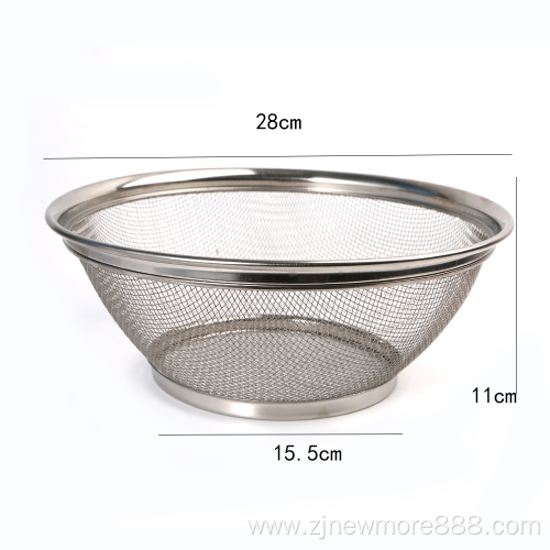 Stainless Steel Colander Kitchen Food Strainer Basket